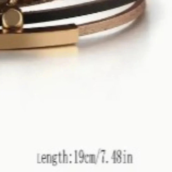 Entwined Bohemian Multilayer PU Leather Magnetic Clasp Bracelet - Adjustable - Picture 4 of 8